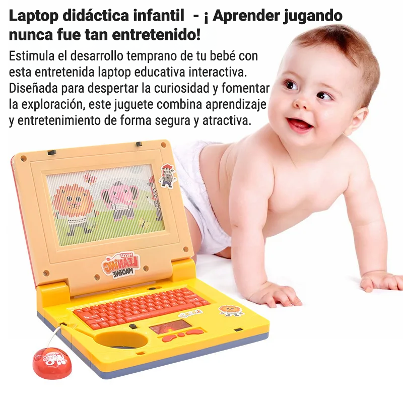 🧠 MINI COMPUTADOR INFANTIL INTERACTIVO – ¡APRENDE JUGANDO!