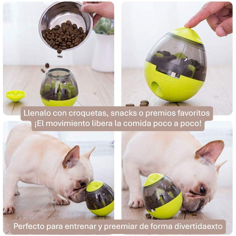 🐾 JUGUETE INTERACTIVO DISPENSADOR DE COMIDA – ¡DIVERSIÓN Y ALIMENTACIÓN EN UNO!