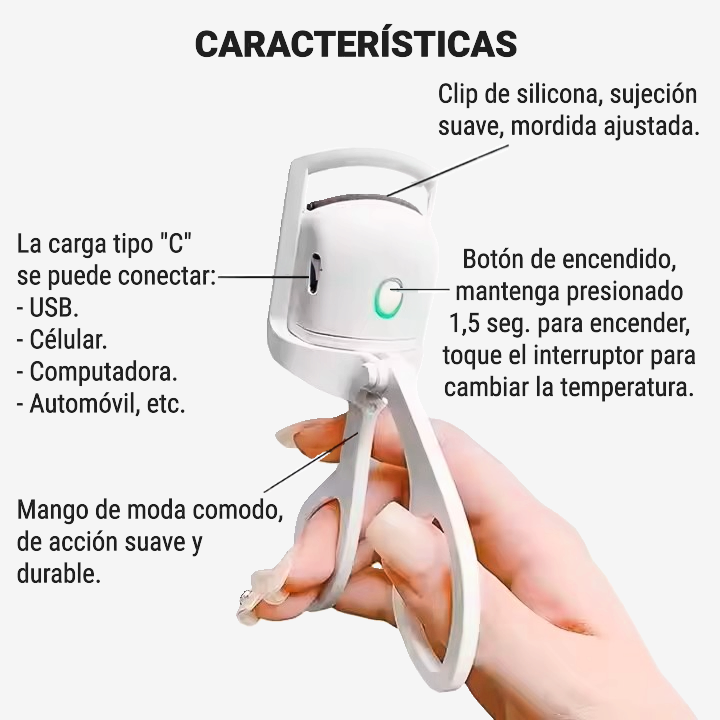 👁️ ENCRESPADOR DE PESTAÑAS ELÉCTRICO