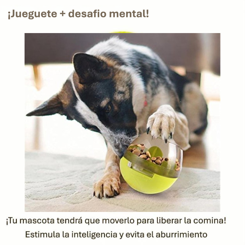 🐾 JUGUETE INTERACTIVO DISPENSADOR DE COMIDA – ¡DIVERSIÓN Y ALIMENTACIÓN EN UNO!