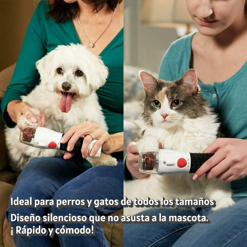 🐾 CORTADOR DE UÑAS PARA MASCOTAS CON LIMA 360° – ¡SEGURO, SILENCIOSO Y RECARGABLE!