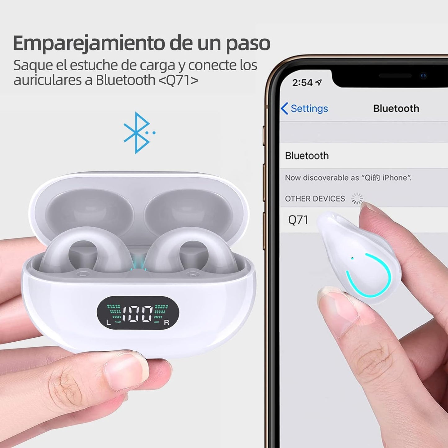 🎧 AUDÍFONOS INALÁMBRICOS IPX7 – CON PANTALLA LED Y SONIDO ENVOLVENTE
