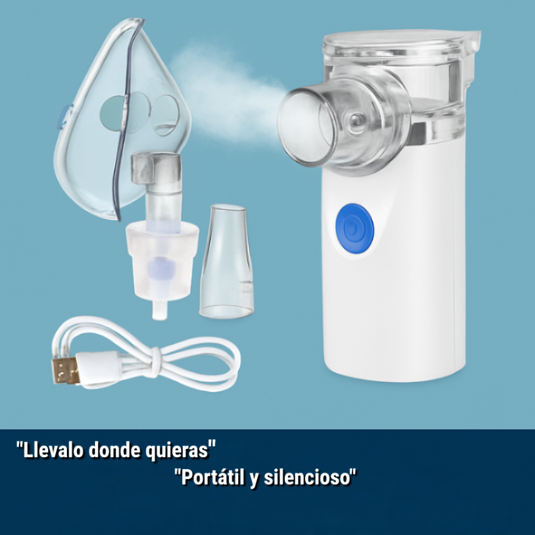 🌬️ NEBULIZADOR PORTÁTIL PARA NIÑOS Y ADULTOS