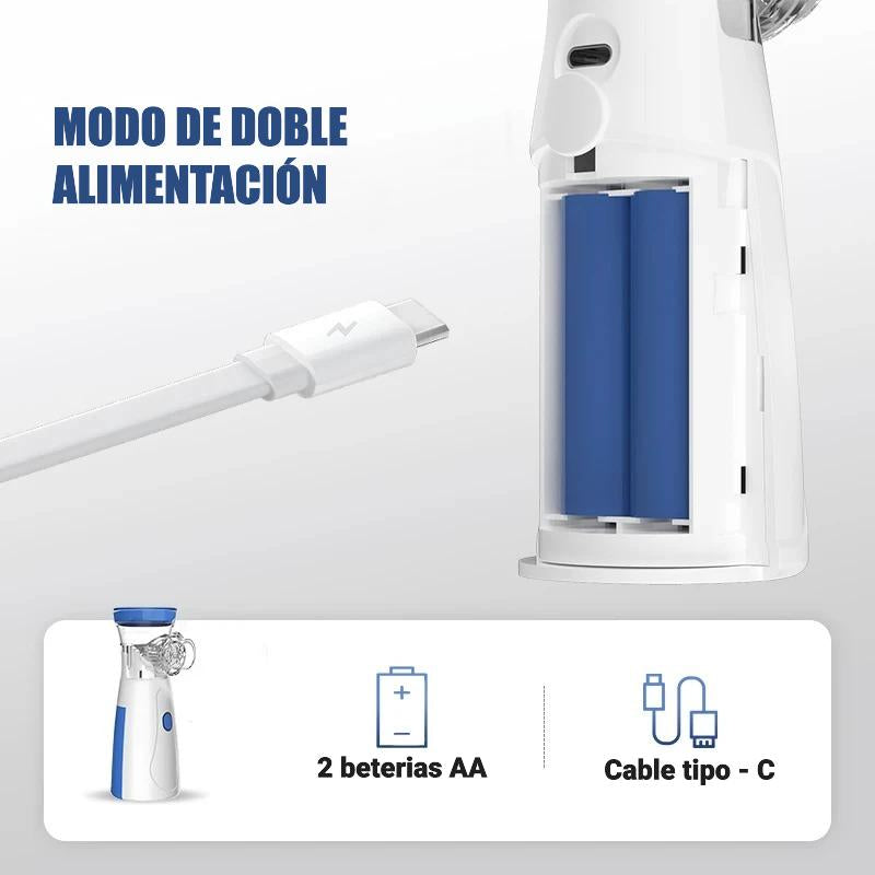 🌬️ NEBULIZADOR PORTÁTIL PARA NIÑOS Y ADULTOS