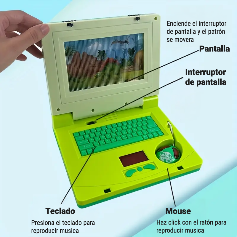 🧠 MINI COMPUTADOR INFANTIL INTERACTIVO – ¡APRENDE JUGANDO!