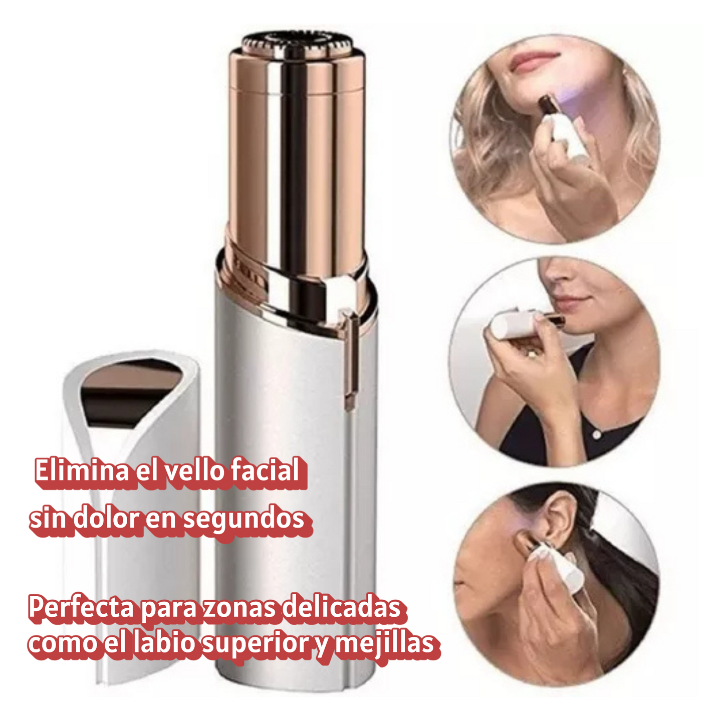 💖 DEPILADORA DE VELLO FACIAL FLAWLESS – SUAVIDAD INSTANTÁNEA, SIN DOLOR