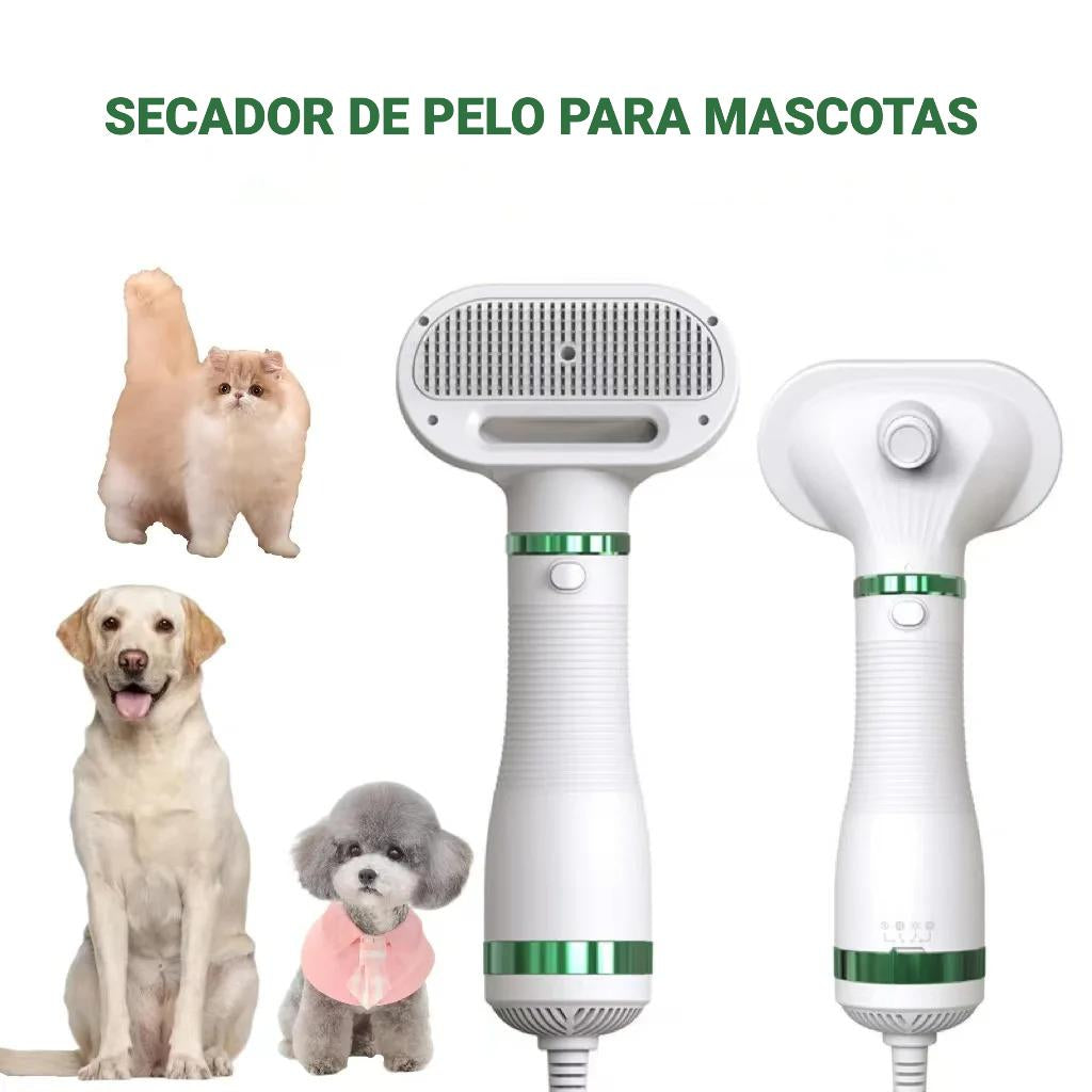 SECADOR PEINE PARA MASCOTAS 2 EN 1