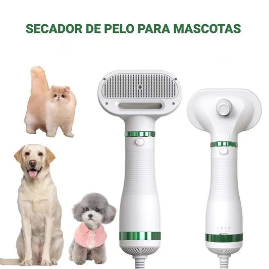 SECADOR PEINE PARA MASCOTAS 2 EN 1