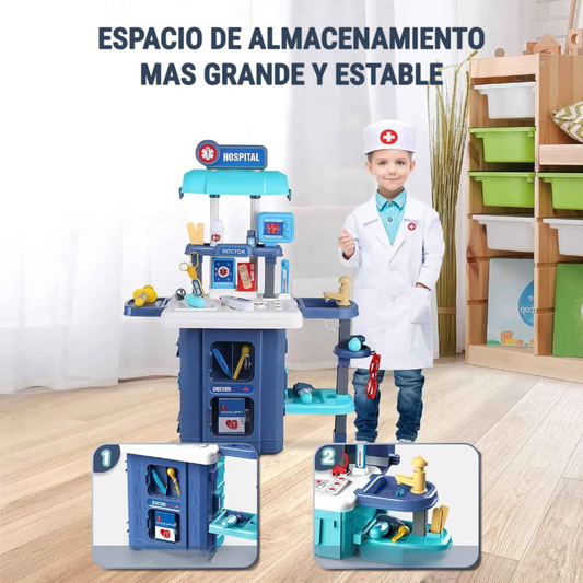 🧰 MALETA JUGUETE 2 EN 1: HOSPITAL INFANTIL – ¡DIVERSIÓN QUE EDUCA!