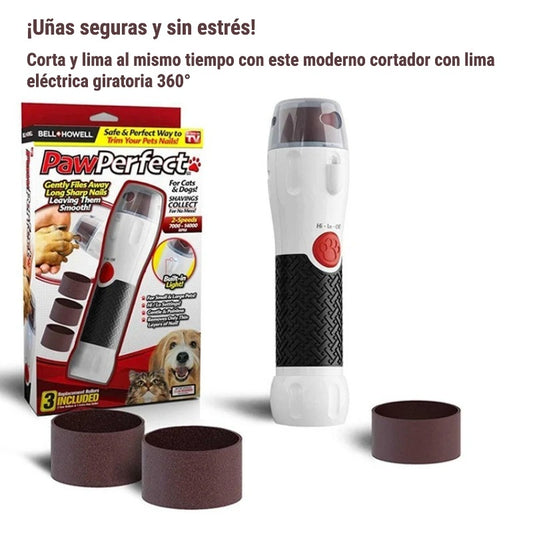 🐾 CORTADOR DE UÑAS PARA MASCOTAS CON LIMA 360° – ¡SEGURO, SILENCIOSO Y RECARGABLE!