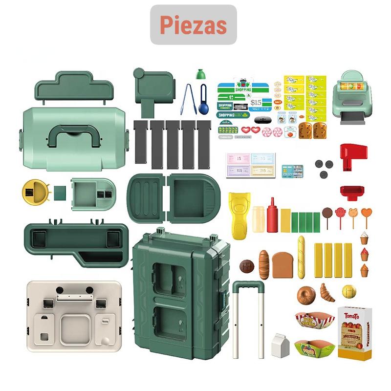 🛒 MALETA JUGUETE 2 EN 1: MESA DE SUPERMERCADO – ¡DIVERSIÓN Y APRENDIZAJE EN UN SOLO JUEGO!