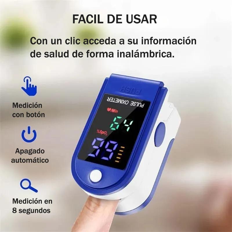 🩺 OXÍMETRO DIGITAL PORTÁTIL – MONITOREA TU BIENESTAR EN CASA