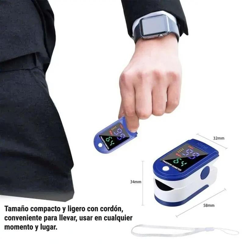 🩺 OXÍMETRO DIGITAL PORTÁTIL – MONITOREA TU BIENESTAR EN CASA